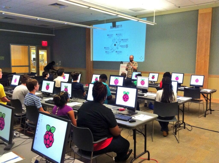 Teaching at Teen Tech Camp